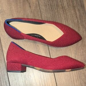 Rothy's The Point Chili Red Flat